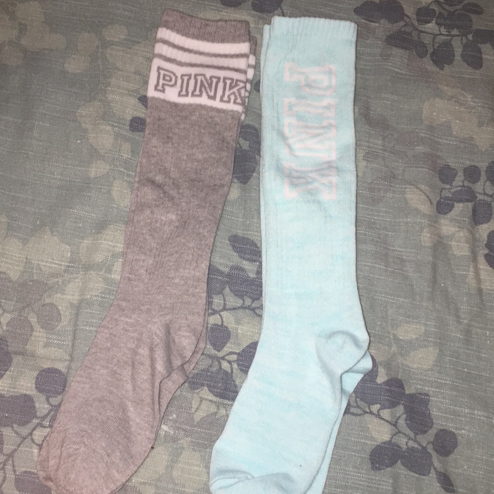 Two pairs of new Victoria’s Secret pink socks